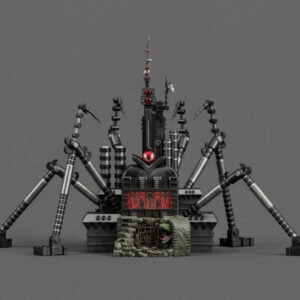 La Fright Zone es la base de operaciones y fortaleza principal de Hordak y su Horda Malvada (Evil Horde) dentro del universo de Masters of the Universe (He-Man y She-Ra). El término "Doom Tower" hace referencia a la estructura principal o torre de control de este complejo techno-industrial, caracterizado por su aspecto ruinoso, contaminado y lleno de trampas.